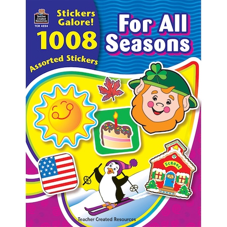 Teacher Created Resources For All Seasons Sticker Book, 1008 Stickers TCR4224